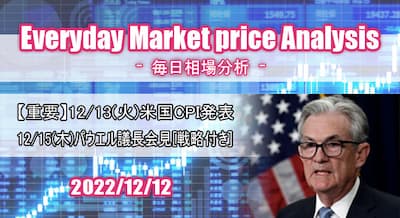 22/12/12(月) 【重要】今週は米国CPIおよびパウエル議長会見[戦略付き]